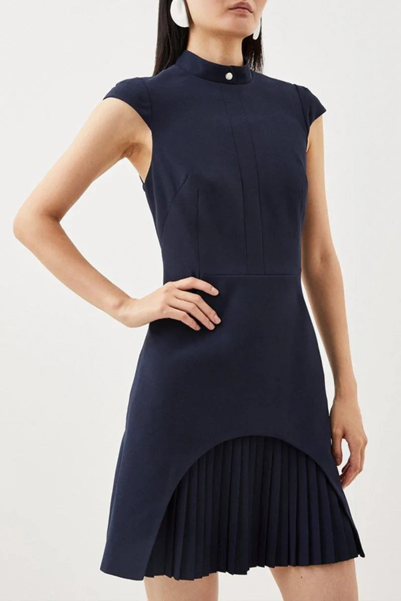 Work Dresses for Women 2026 Summer Business Short Dress Sleeveless Slim Tassel Formal A-line Dress Elegant Office Outfits
